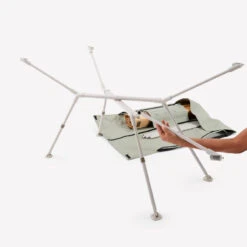 Quechua TABLE DE CAMPING COMPACTE 4/6 PERSONNES - PLATEAU BOIS - POCHE DE RANGEMENT -Magasin De Sport table de camping compacte 46 personnes plateau bois poche de rangement 5