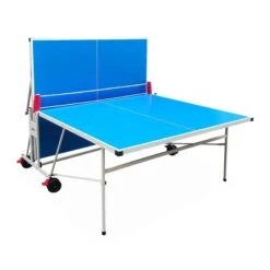 Table De Ping Pong OUTDOOR Bleue, Avec 2 Raquettes Et 3 Balles, Pour Utilisation -Magasin De Sport table de ping pong outdoor bleue avec 2 raquettes et 3 balles pour utilisation 2