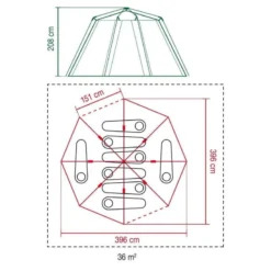 Tente Coleman Octagon Blackout 8 -Magasin De Sport tente coleman octagon blackout 8 5