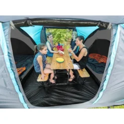 Tente Dôme Hammerfest 4 Sleeper Protect - Sol Cousu - 4 Pers - 2 Cabines Noires -Magasin De Sport tente dome hammerfest 4 sleeper protect sol cousu 4 pers 2 cabines noires 2