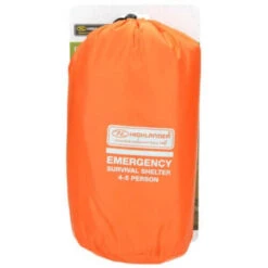 HIGHLANDER Tente D'urgence Abri De Survie 4-5 Personnes - Orange -Magasin De Sport tente durgence abri de survie 4 5 personnes orange 4