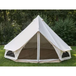 Tente Tipii 400 Canvas - Tipi 8 Pers. - 400 X 400 X 250 Cm -Magasin De Sport tente tipii 400 canvas tipi 8 pers 400 x 400 x 250 cm 2
