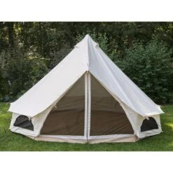 Tente Tipii 500 Canvas - Tipi 10 Pers. - 500 X 500 Cm X 300 Cm -Magasin De Sport tente tipii 500 canvas tipi 10 pers 500 x 500 cm x 300 cm 2