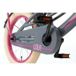 Vélo Enfant SuperSuper Lola - Filles - 16 Pouces - Gris / Rose -Magasin De Sport velo enfant supersuper lola filles 16 pouces gris rose 3