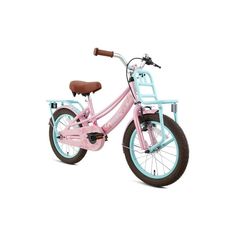Vélo Enfant SuperSuper Lola - Filles - 16 Pouces - Turquoise / Rose 2 Vélo Enfant SuperSuper Lola - Filles - 16 Pouces - Turquoise / Rose – Image 2