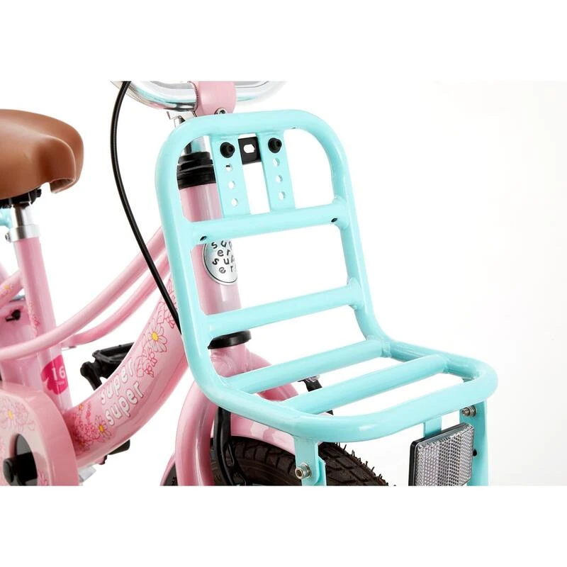 Vélo Enfant SuperSuper Lola - Filles - 16 Pouces - Turquoise / Rose 3 Vélo Enfant SuperSuper Lola - Filles - 16 Pouces - Turquoise / Rose – Image 3