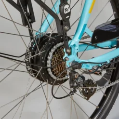 Vélo Ville électrique - NEOMOUV Sinapia Hydraulique - Turquoise -Magasin De Sport velo ville electrique neomouv sinapia hydraulique turquoise 4