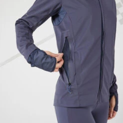 VESTE RUNNING HIVER FEMME DÉPERLANTE COUPE-VENT- KIPRUN WARM REGUL BLEU -Magasin De Sport veste running hiver femme deperlante coupe vent kiprun warm regul bleu 6