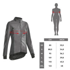 Rockrider VESTE VELO VTT HIVER FEMME ORANGE -Magasin De Sport veste velo vtt hiver femme orange 5