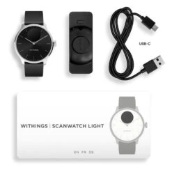 Withings - ScanWatch Light (37mm-black) -Magasin De Sport withings scanwatch light 37mm black 5